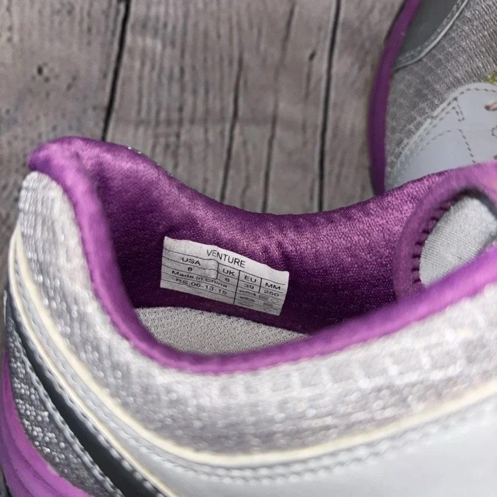 Vionic Venture Silver/Purple Tennis Shoe Size 8 Comfort Quality Support Size 8